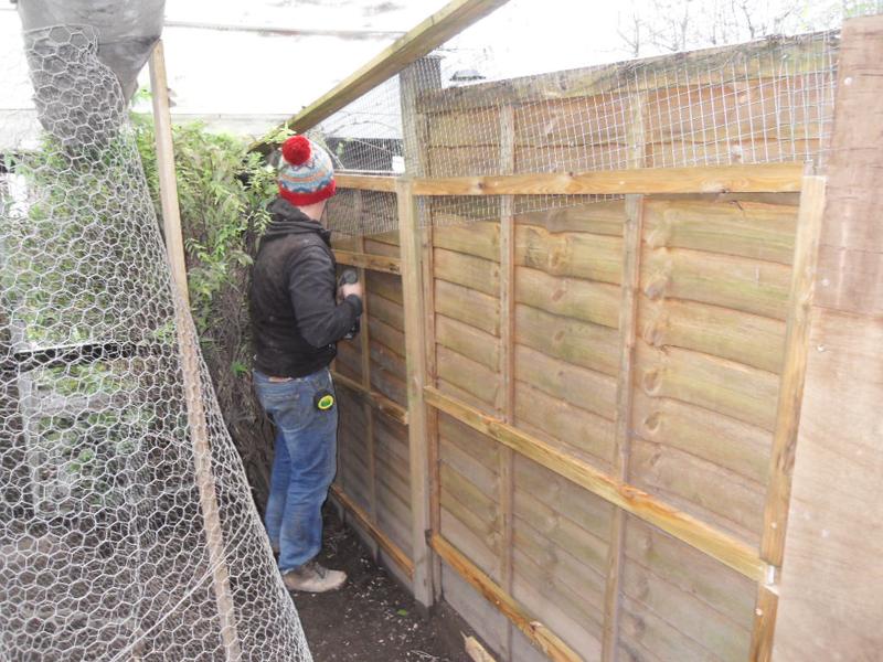 First the batons go on to the fence