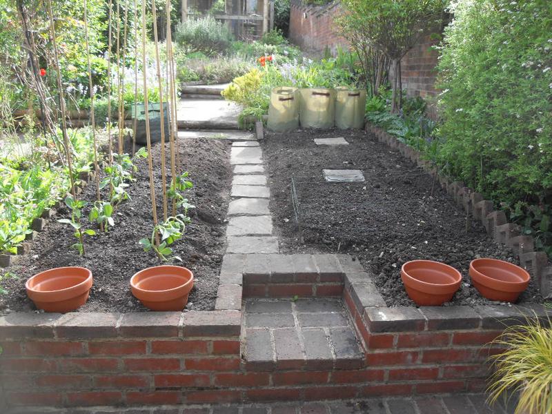 On Thursday my husband started work on the veg plot