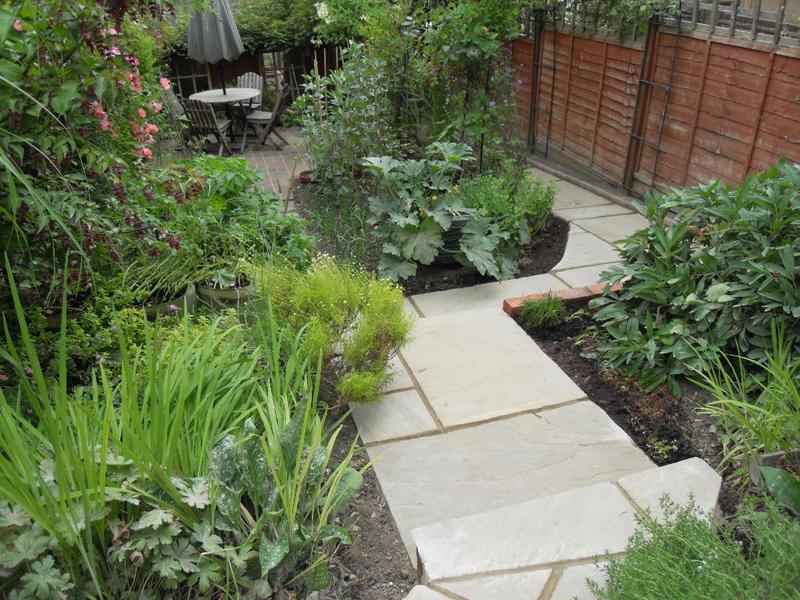 Back down to the veg plot and the bottom patio